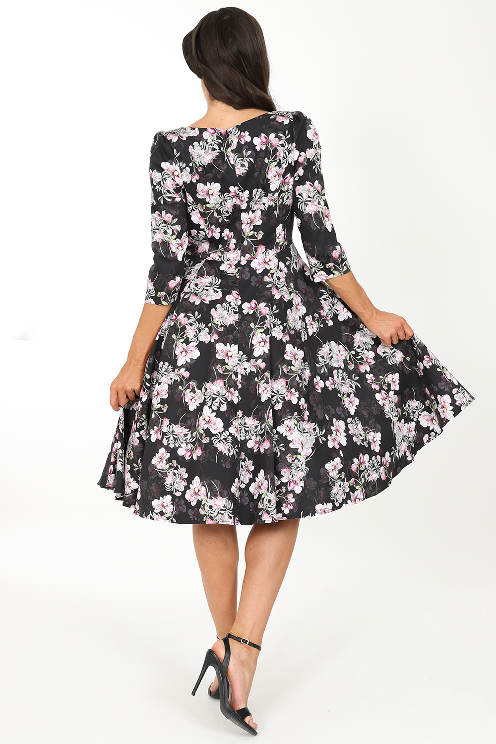 Kate Floral Swing Dress Hearts And Roses London 8491